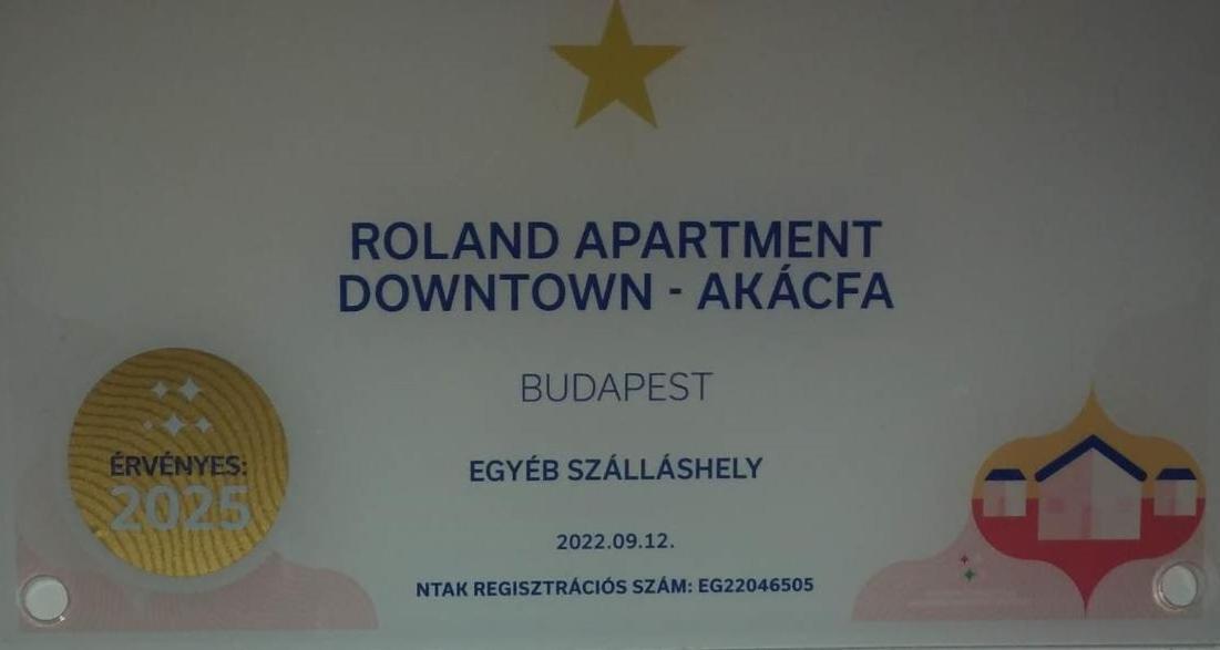 Roland Apartment Downtown - Akacfa 布达佩斯 外观 照片